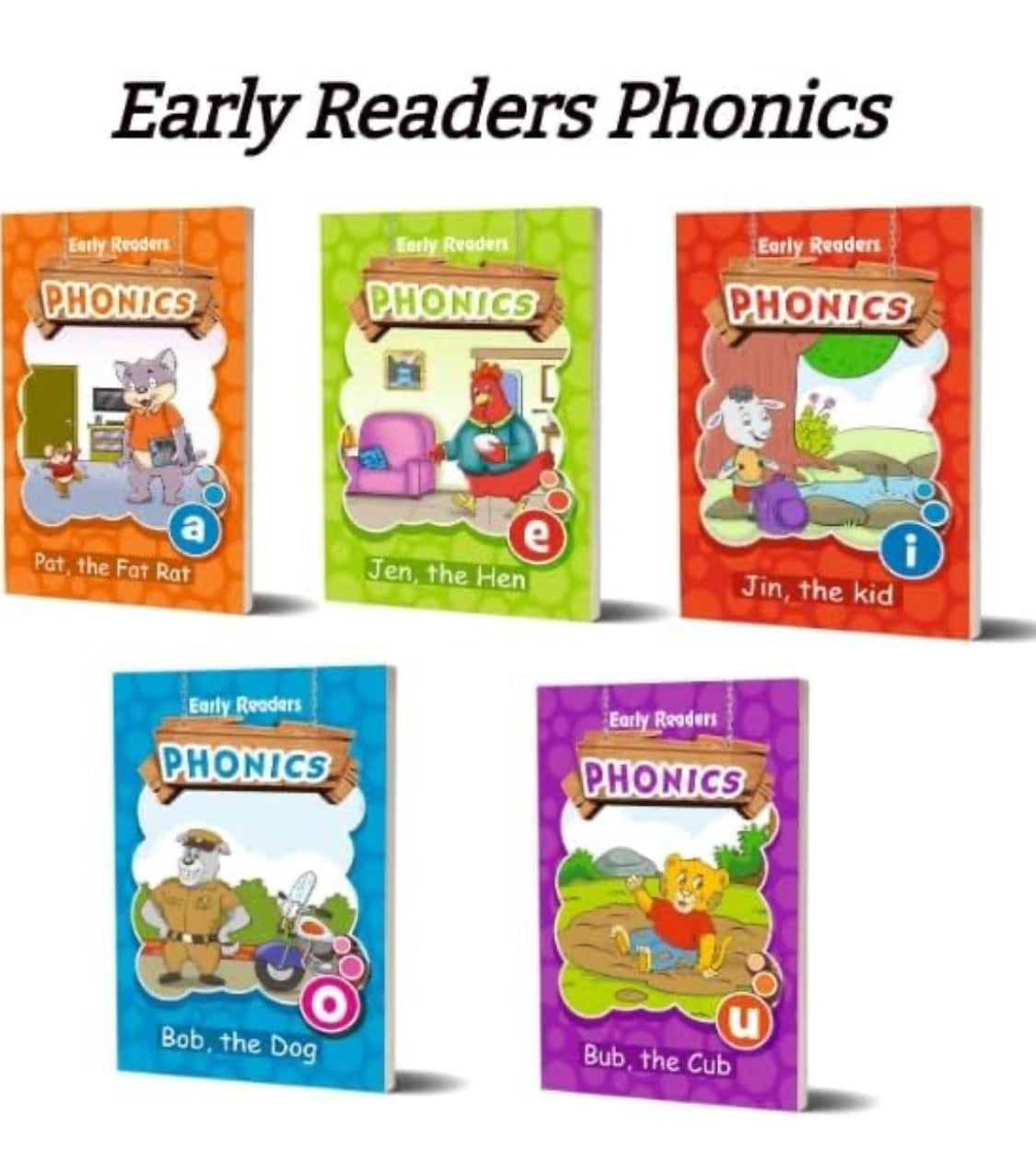 Early Readers Phonics Book For 3-5 Year Old Kids - Set of 10 Books