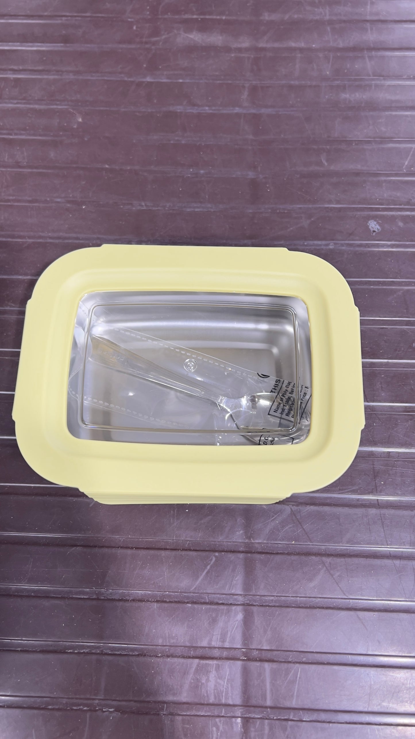 Stainless steel air tight transparent lid lunch box (4 different colour)