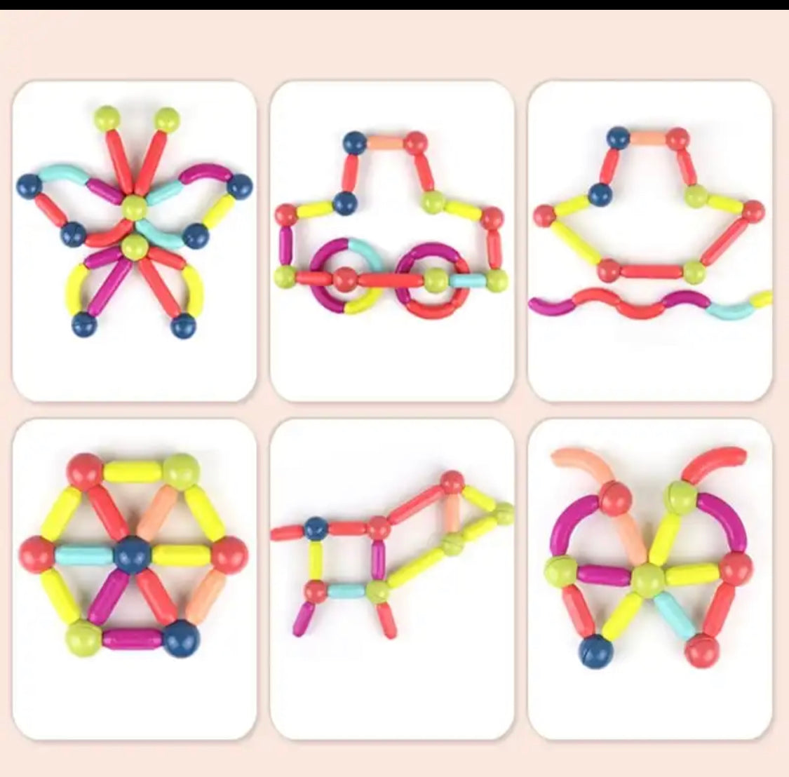 64 Pieces Magnetic Sticks