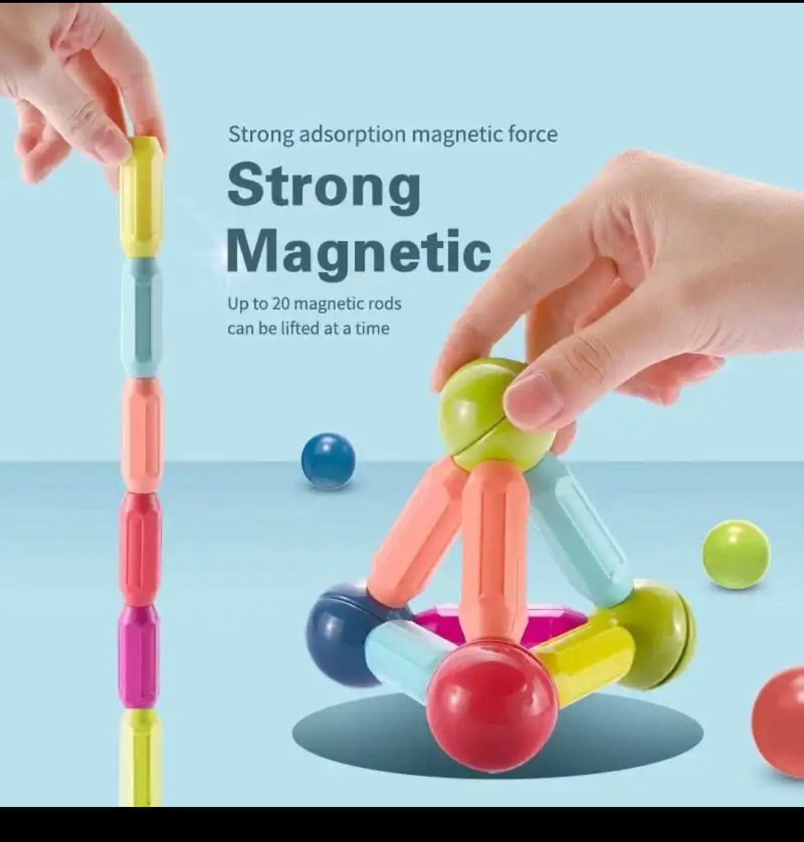 25 Pieces Magnetic Sticks