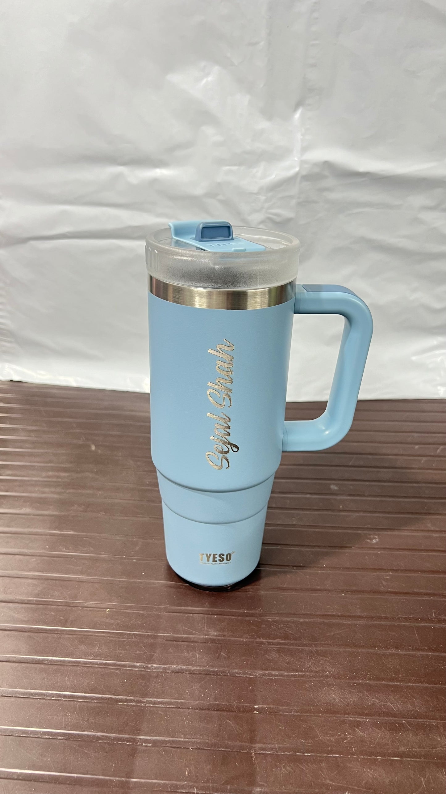 TYESO vacuum insulated tumbler with handle 900ml(24 hours cold & 6 hours hot)