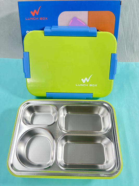 4 grid stainless steel merge proof lunch box (900ml)