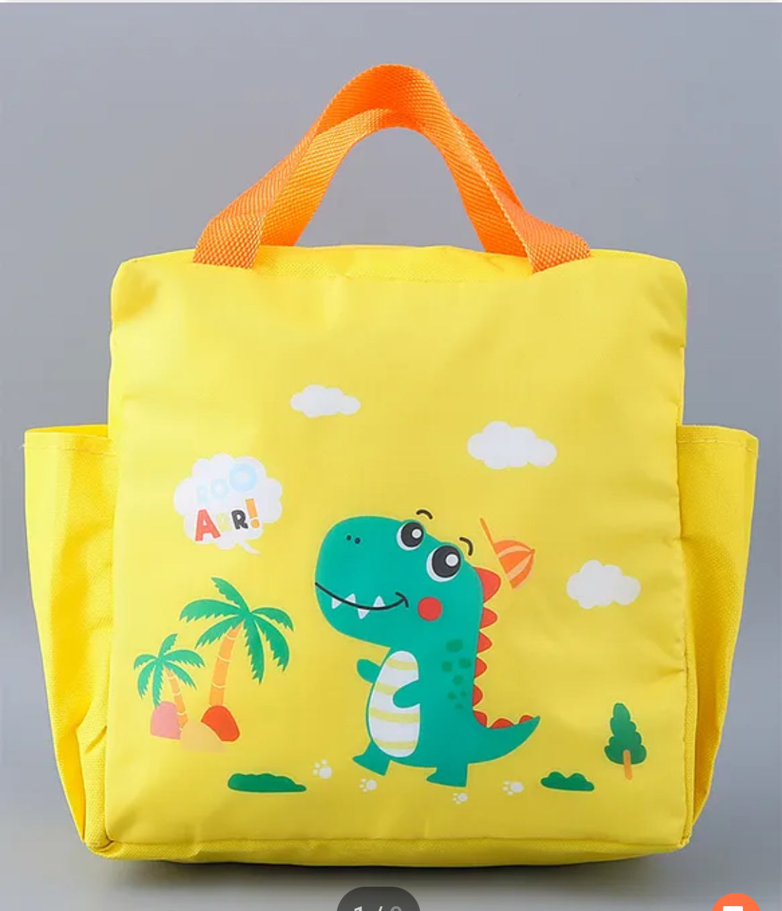 Animal cartoon print insulated lunch bag