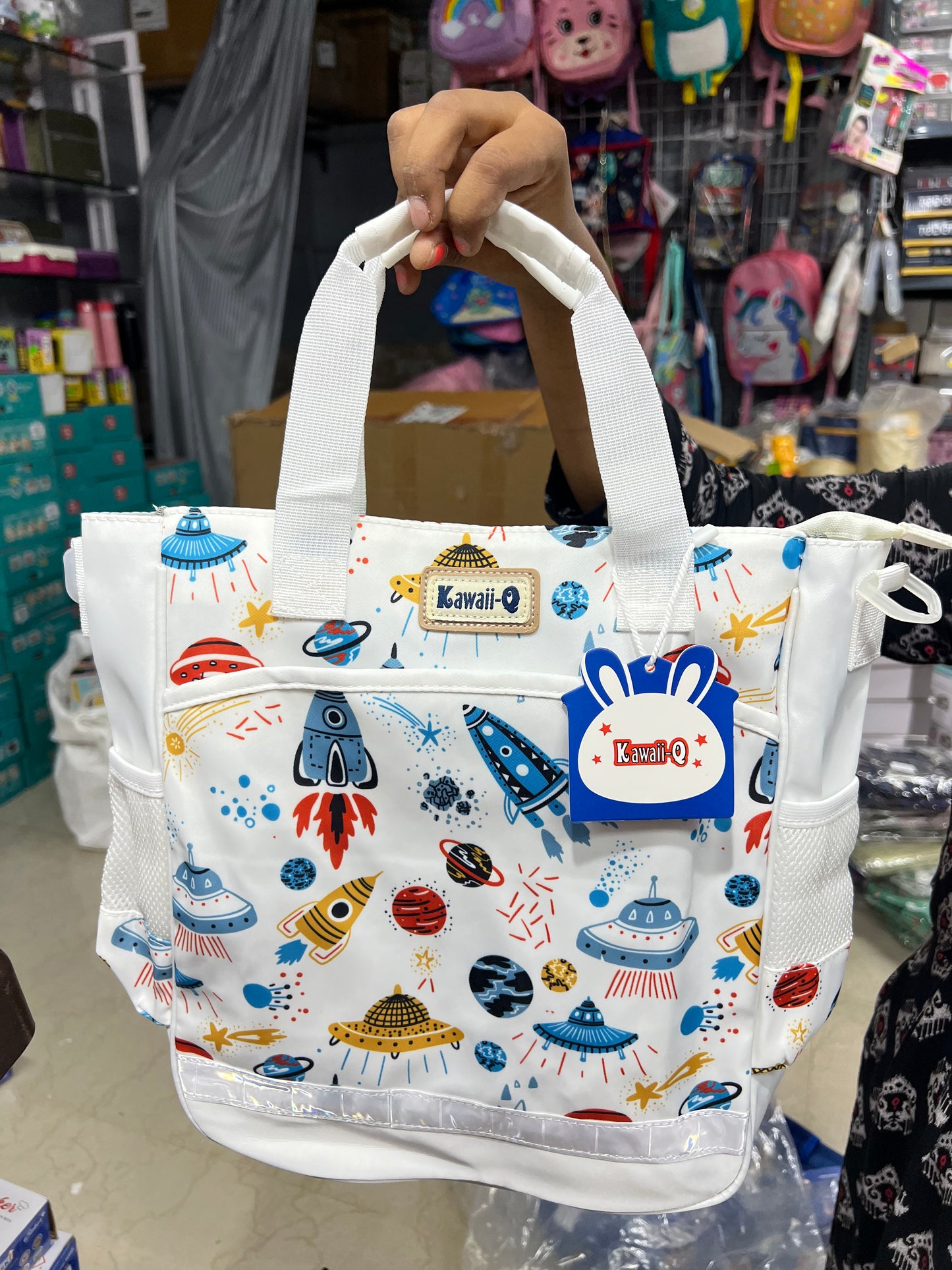 High Quality Shoulder/Tote Bag for Kids space theme