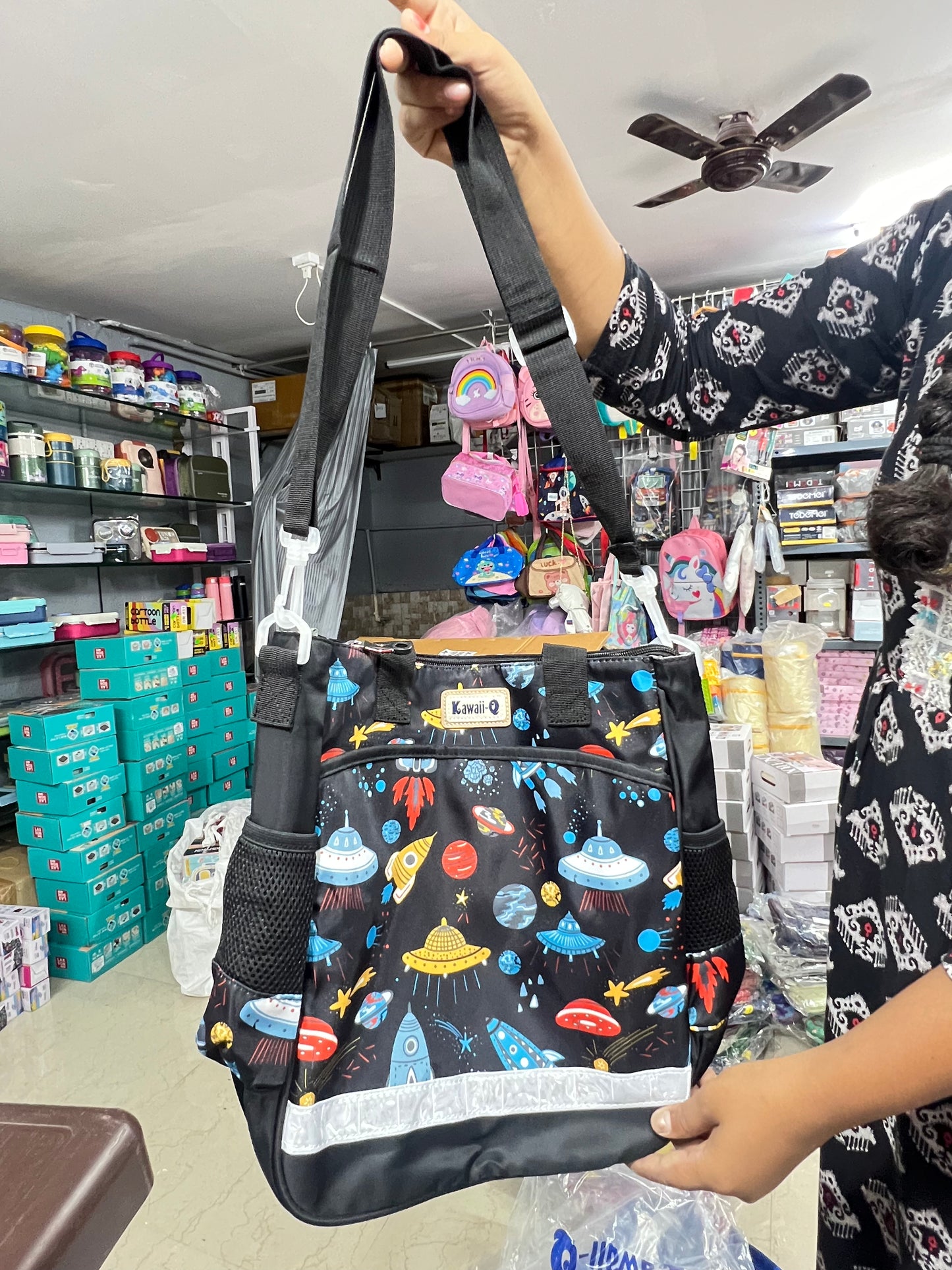 High Quality Shoulder/Tote Bag for Kids space theme