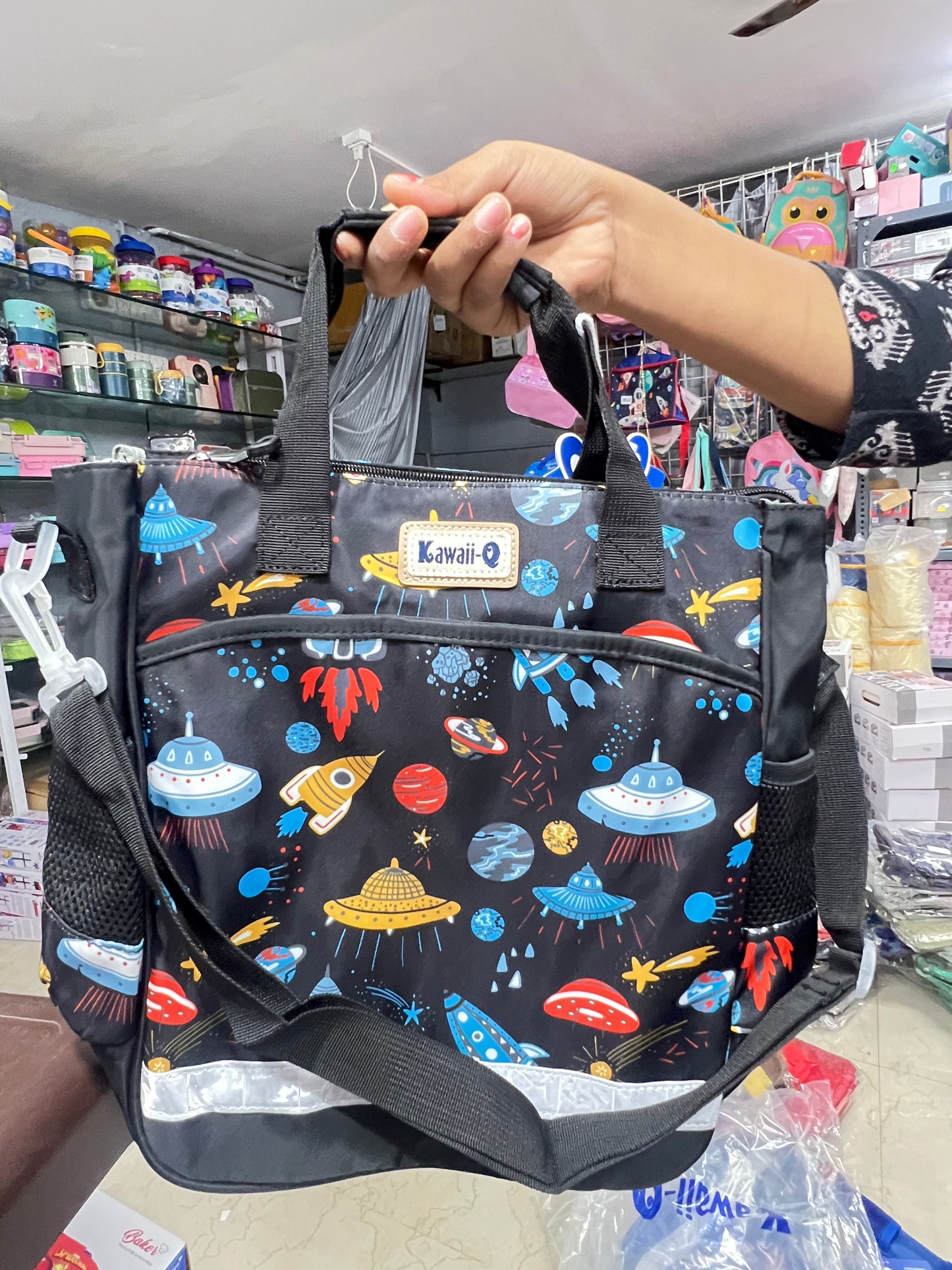 High Quality Shoulder/Tote Bag for Kids space theme