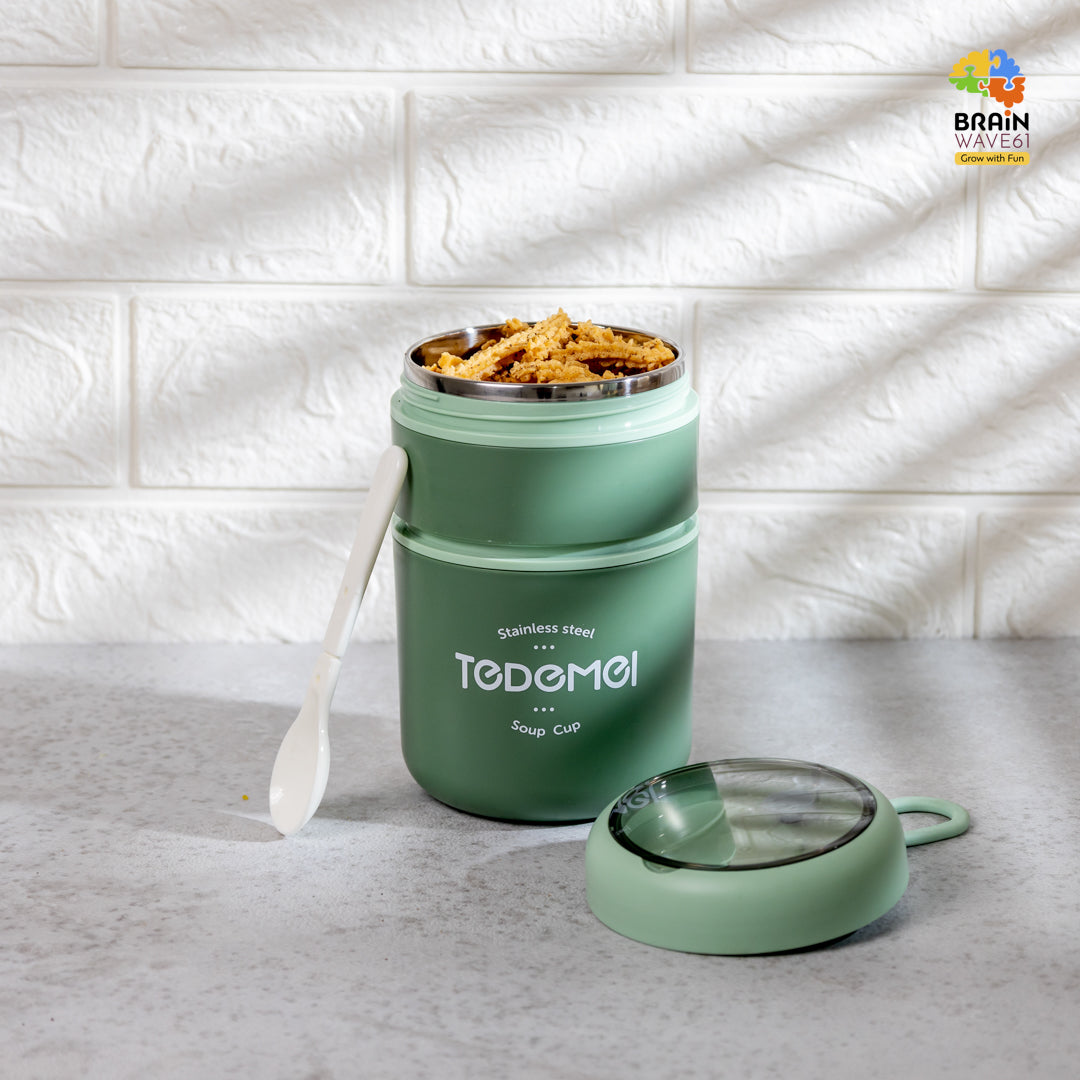 Tedemei insulated 3 layer lunch box 890ml