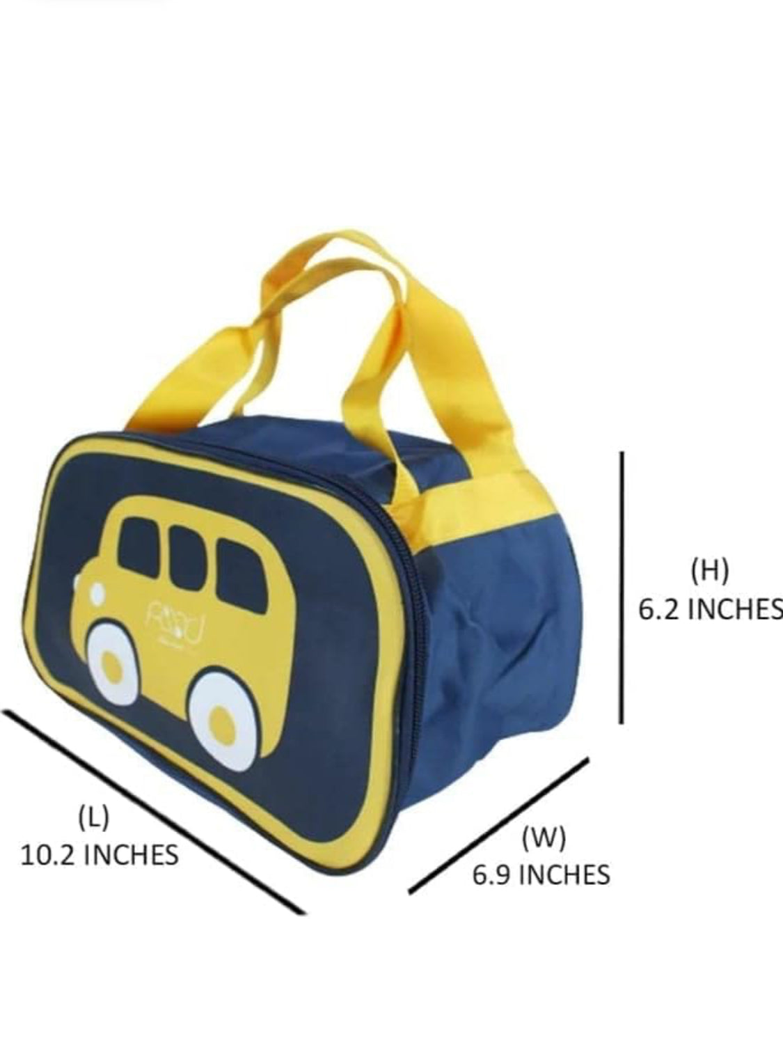 Car print insulated lunch bag