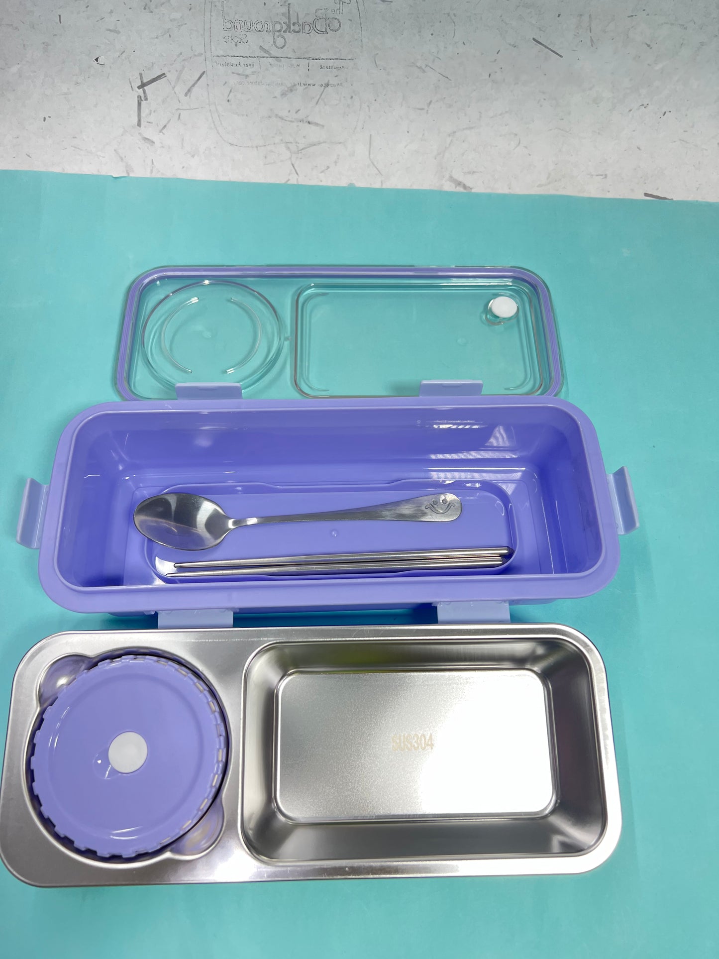 Sleek Bento Lunch Box (Stainless Steel)