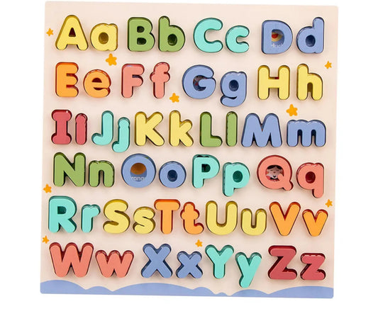 Wooden Educational Abc Puzzle Upper Case and Lower Case Letters