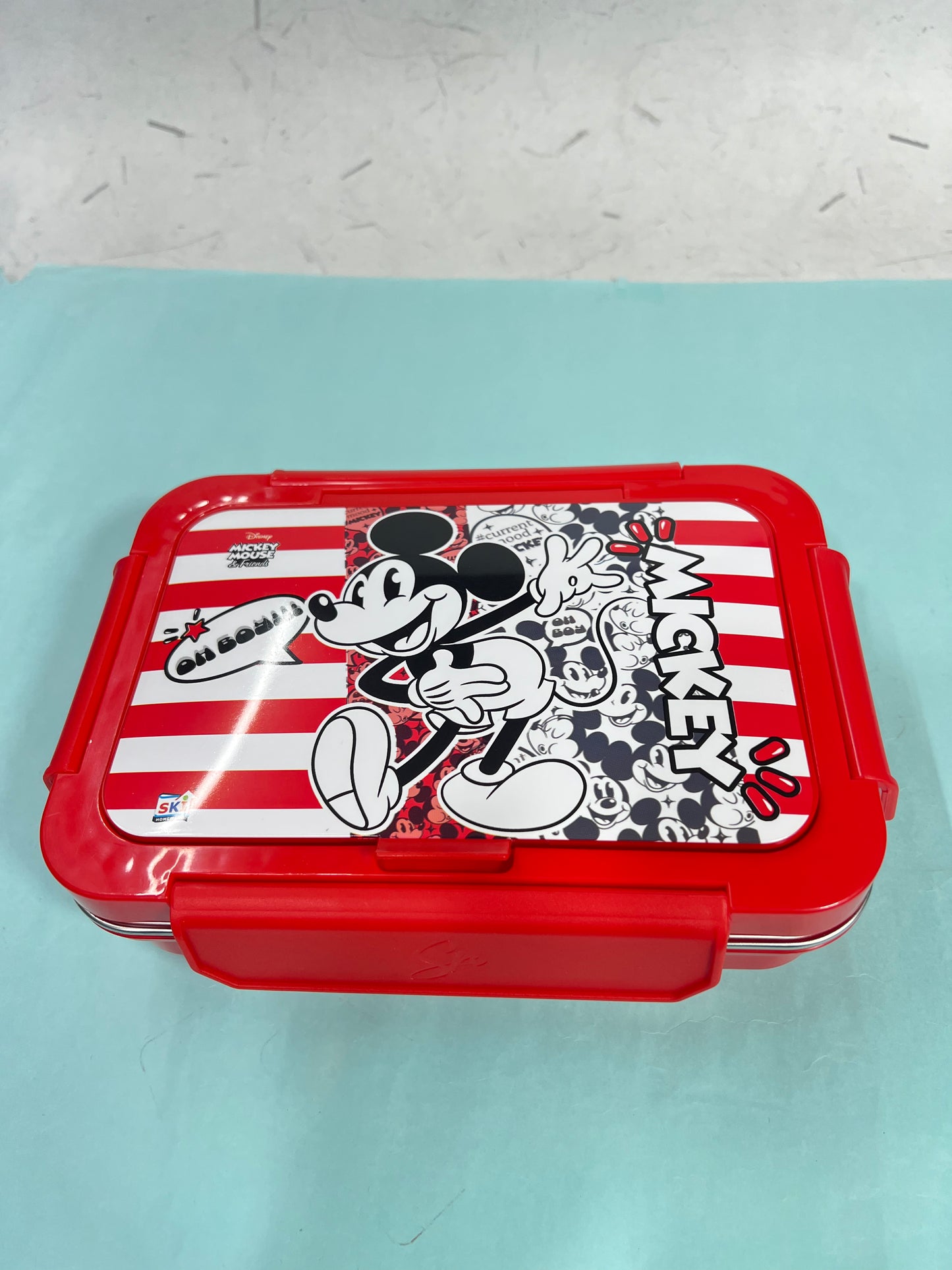 SKI Steel Happy meal 3 Compartment Insulated Steel Lunch Box 650 ml