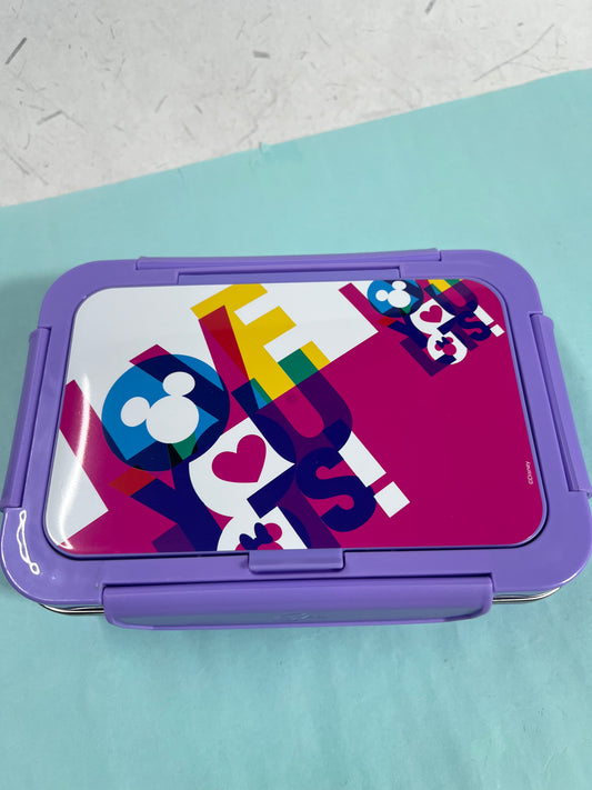 SKI Steel Happy meal 3 Compartment Insulated Steel Lunch Box 650 ml