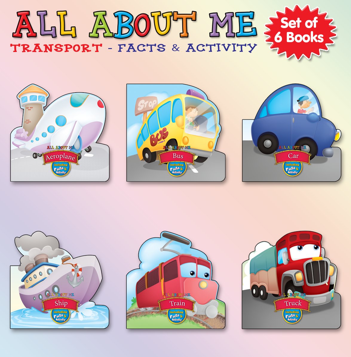 All about me community helper & vehicles (set of 12 books)