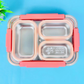 Stainless Steel 3-Compartment spill & leak proof 710 ml Lunch Boxes