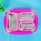 Stainless Steel 3-Compartment spill & leak proof 710 ml Lunch Boxes