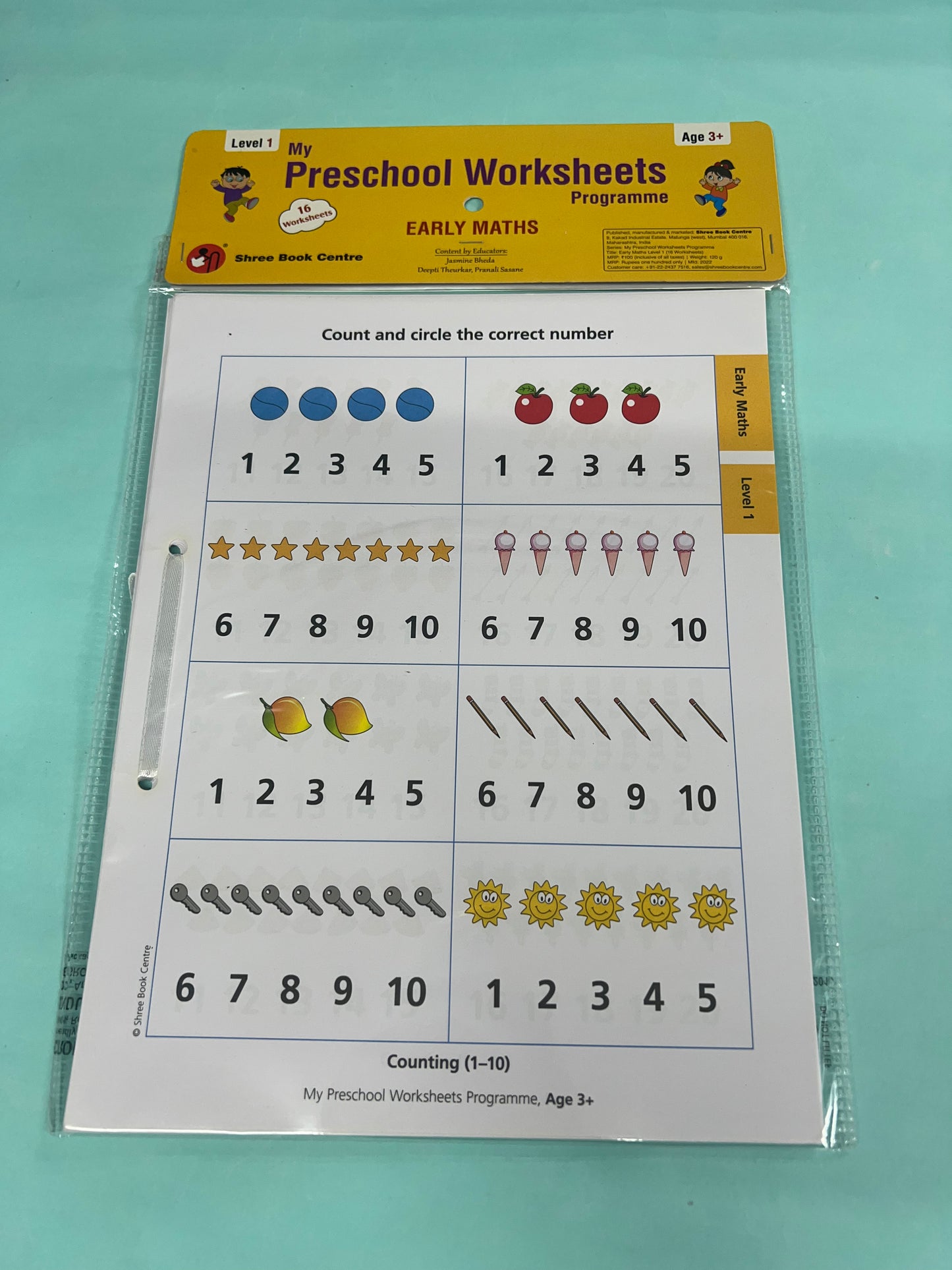 Preschool worksheets level 1(3+yrs)