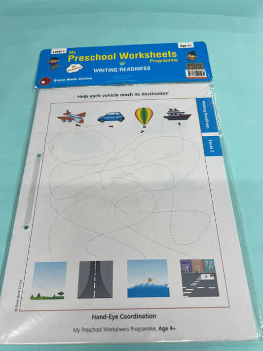 Preschool worksheets level 2(4+yrs)