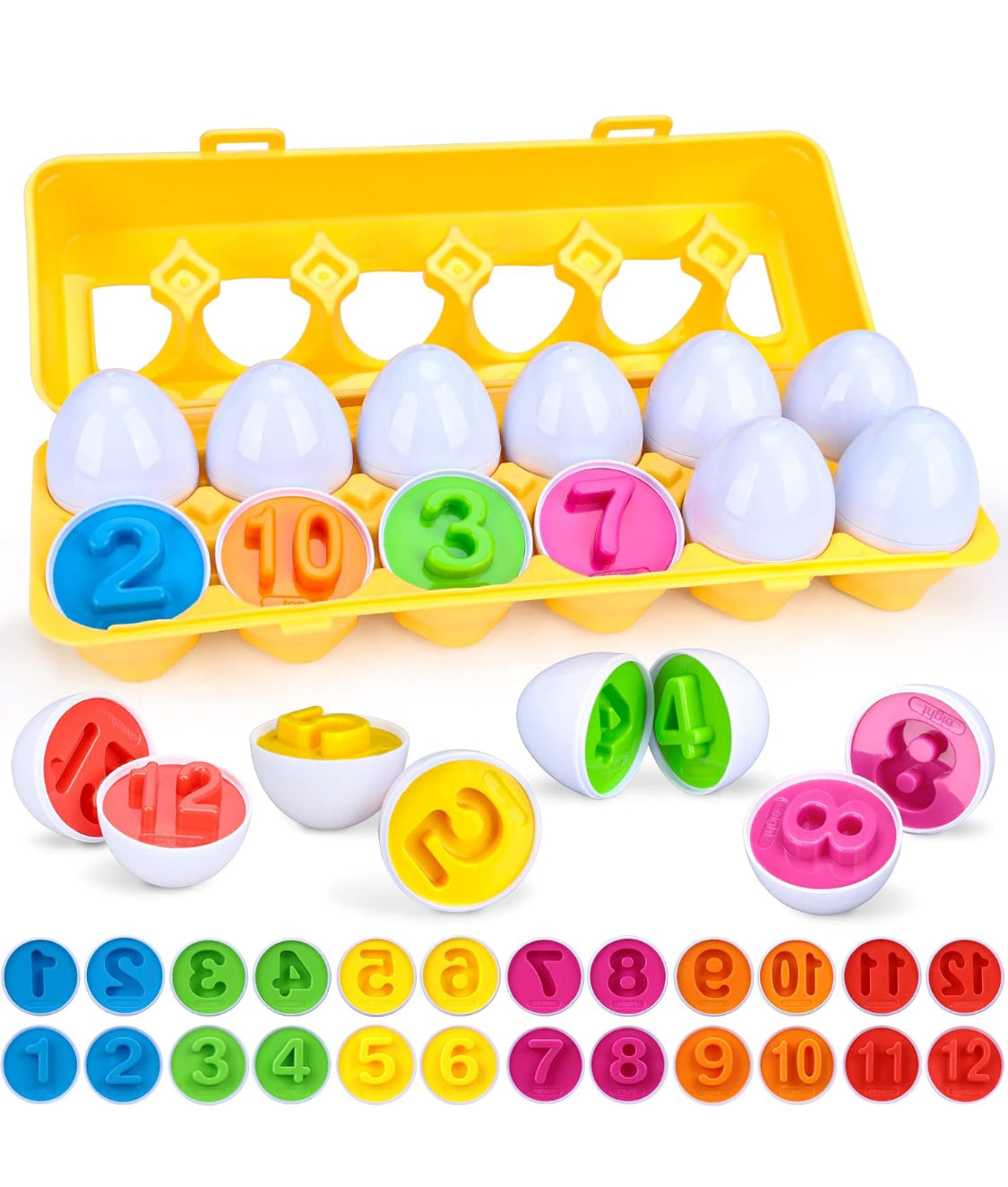 Egg Matching Game – Numbers Theme