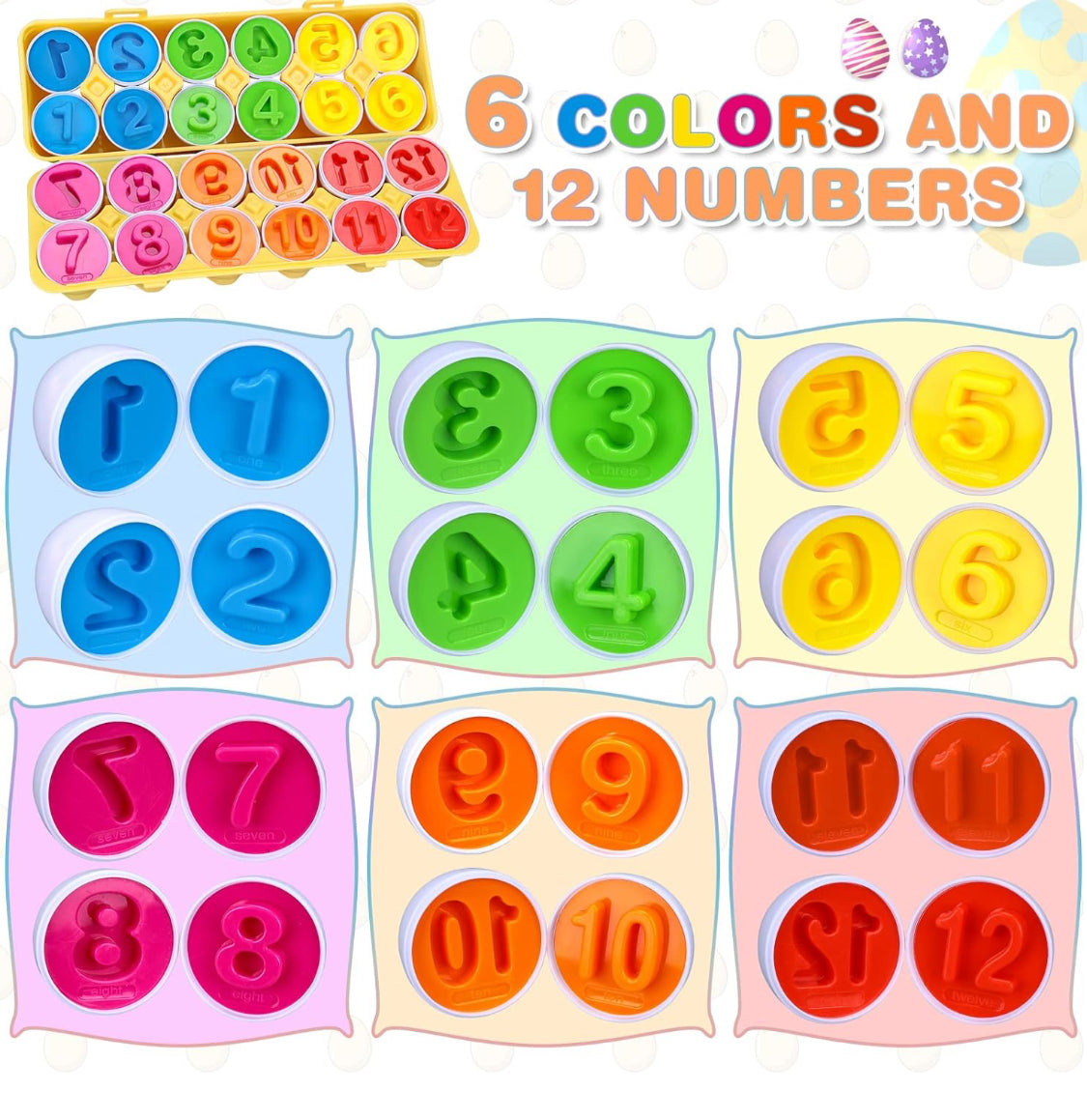 Egg Matching Game – Numbers Theme