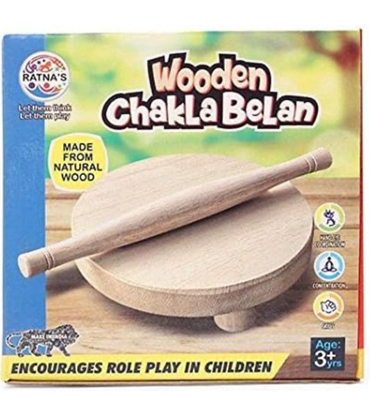 Wooden Chakla Belan Set for Kids