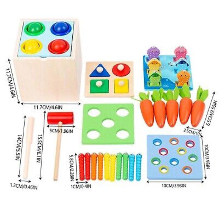 5 in 1 Wooden Toy