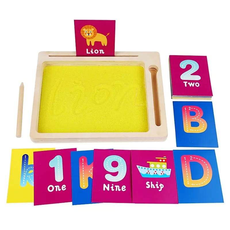 Montessori Sand Tray Toys Wooden