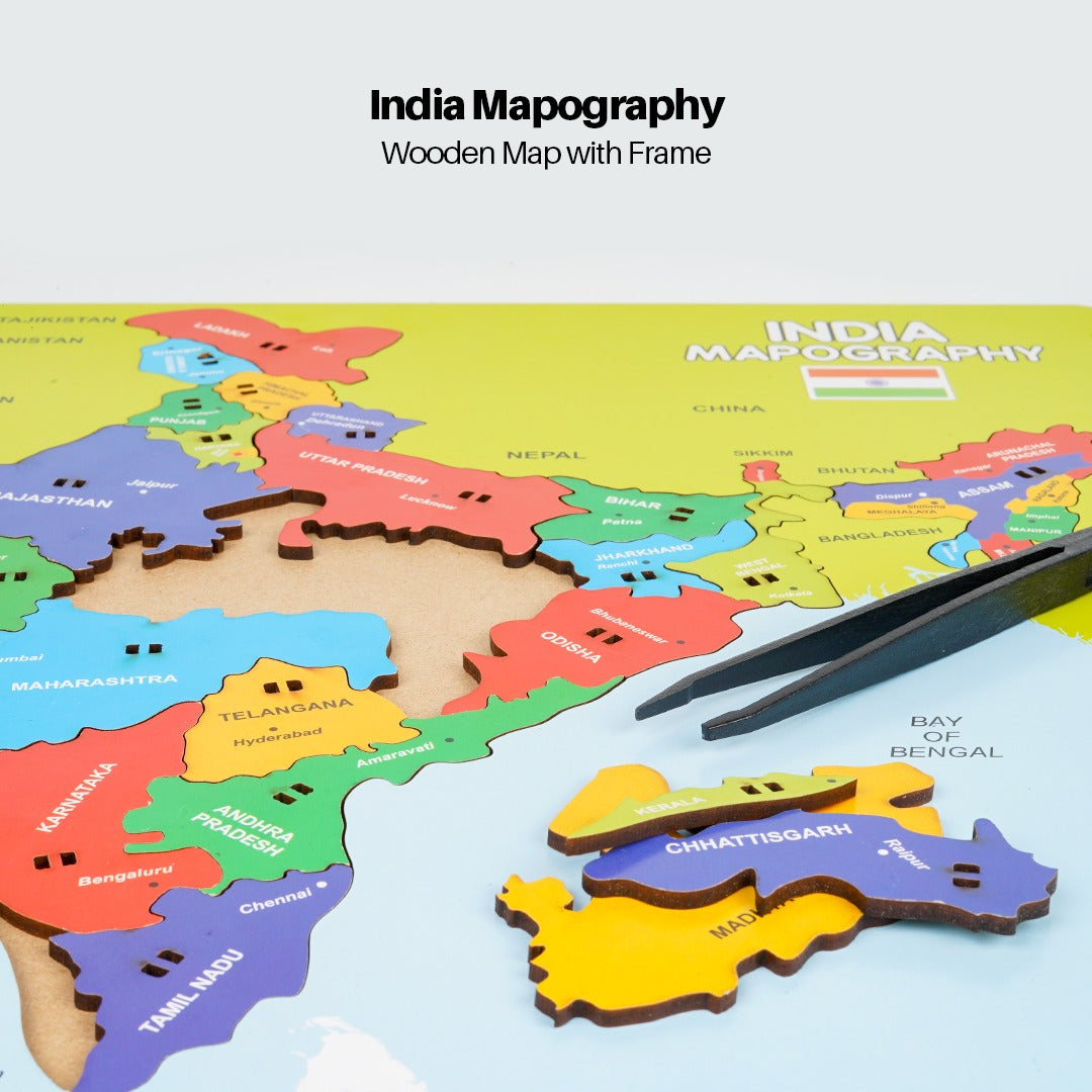 Wooden India Mapography