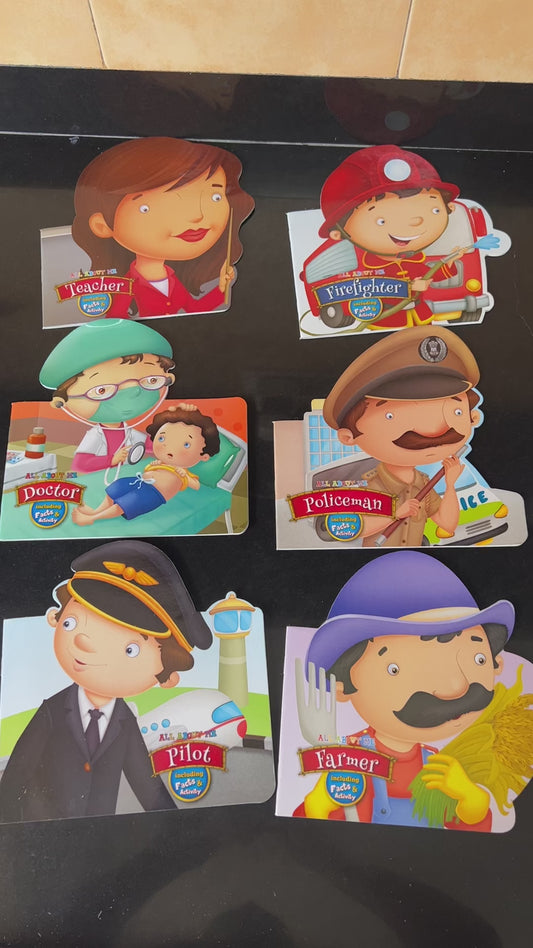 All about me community helper & vehicles (set of 12 books)